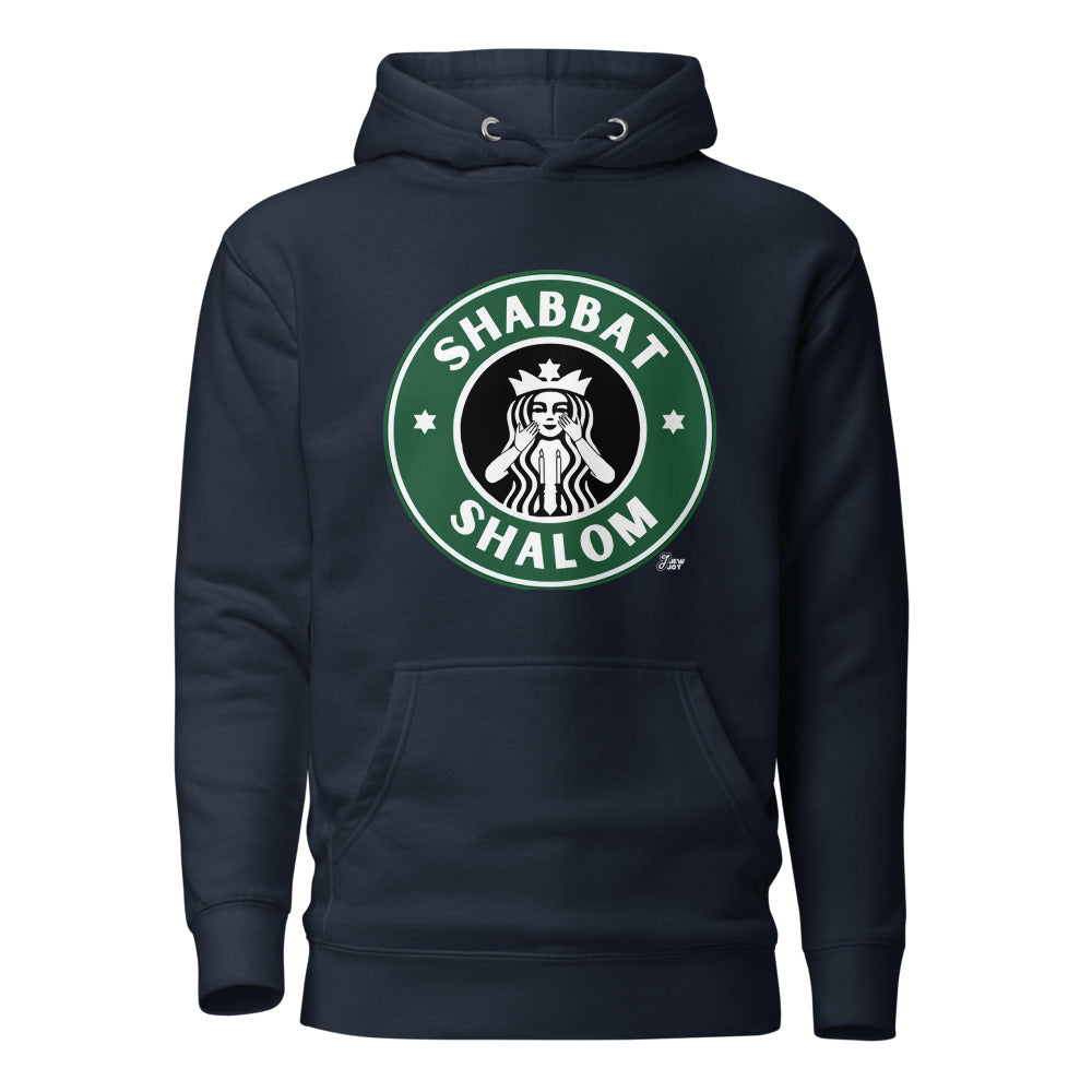 Shabbat Shalom To Go! - Premium Pullover Hoodie