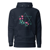 Star of David Flowers - Premium Pullover Hoodie