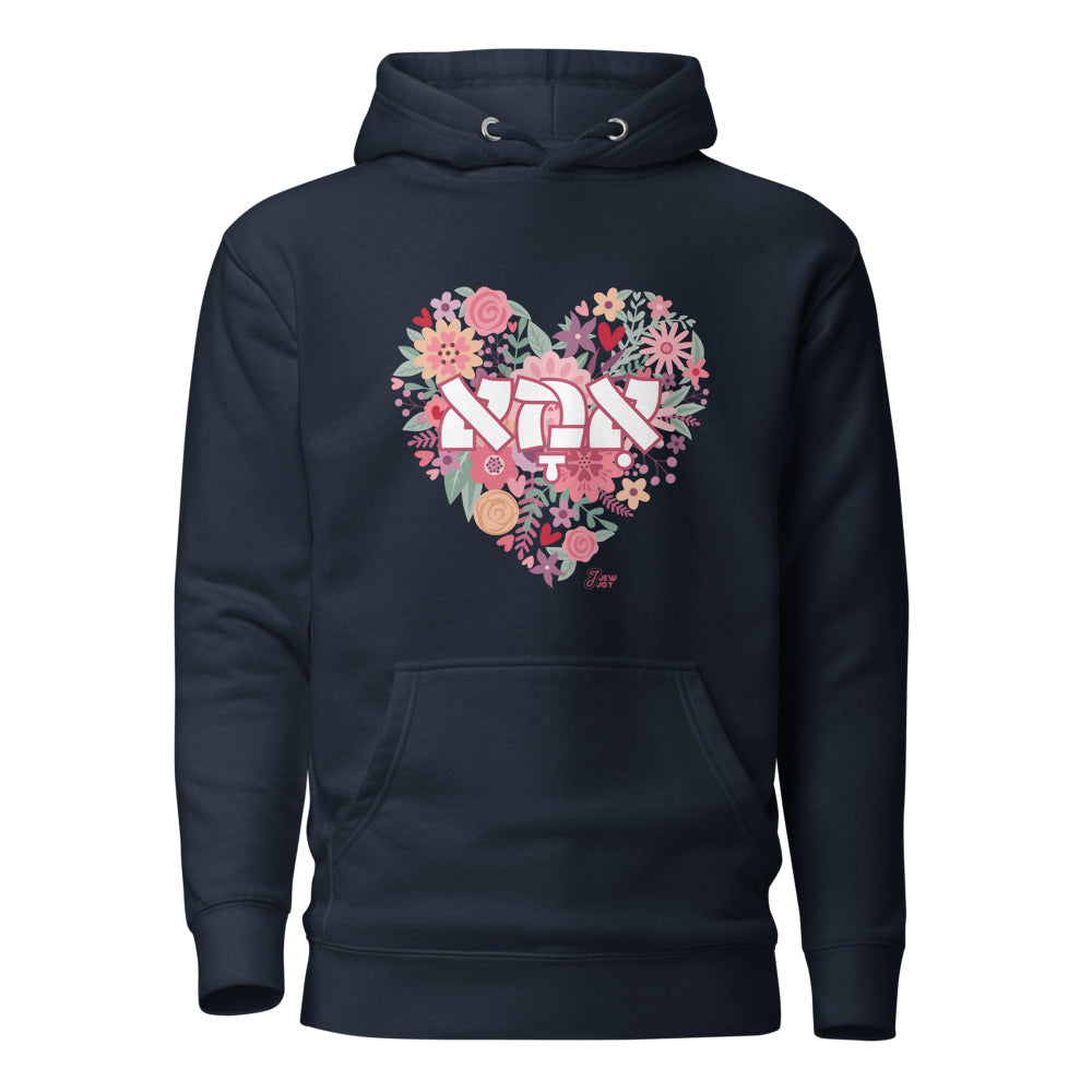 Ima Floral Heart - Premium Pullover Hoodie