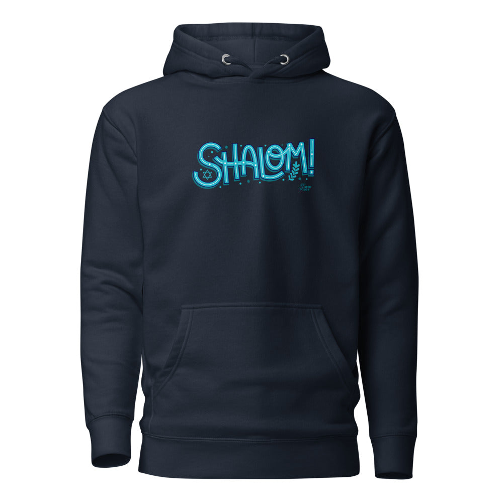 Shalom Neon - Premium Pullover Hoodie