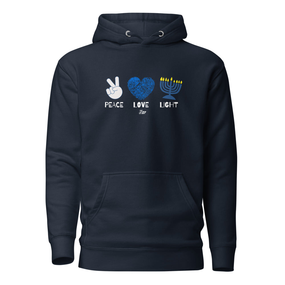 Peace Love Light 2 - Premium Pullover Hoodie