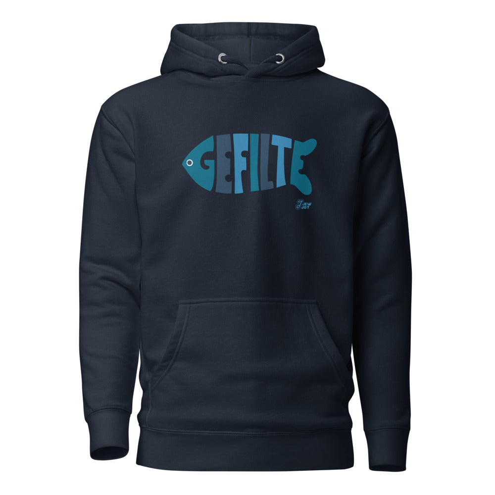 Gefilte Fish Blue - Premium Pullover Hoodie