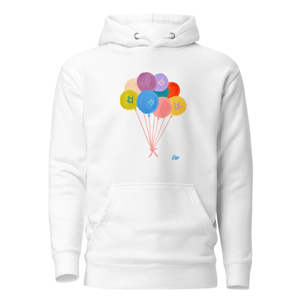 Star of David Balloons - Premium Pullover Hoodie