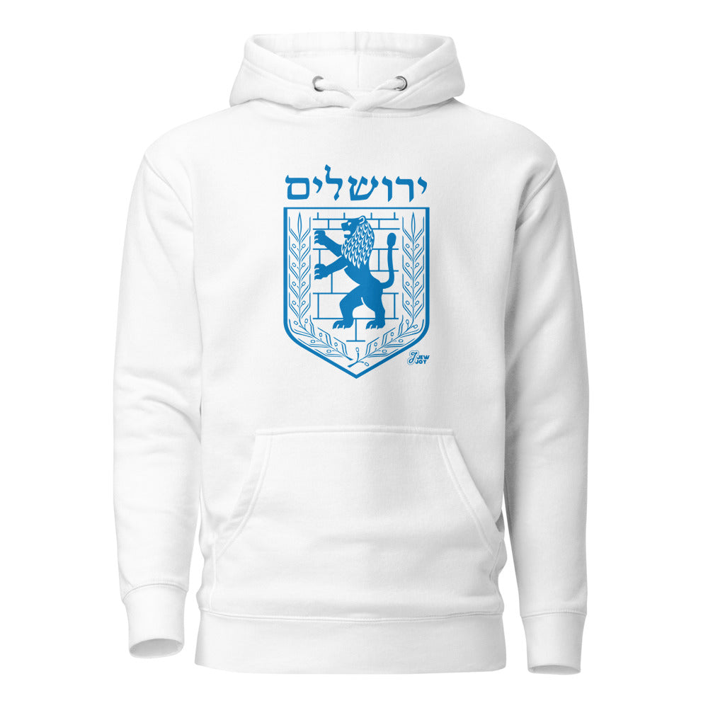 Jerusalem Lion Crest - Premium Pullover Hoodie