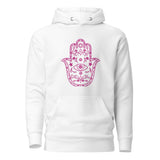 Hamsa Floral - Premium Pullover Hoodie
