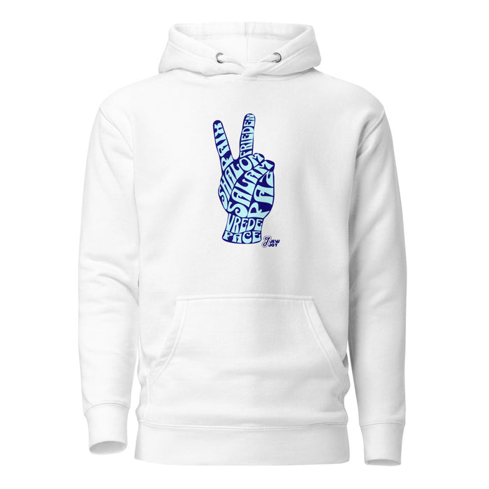 Peace Hand Shalom Salam - Premium Pullover Hoodie