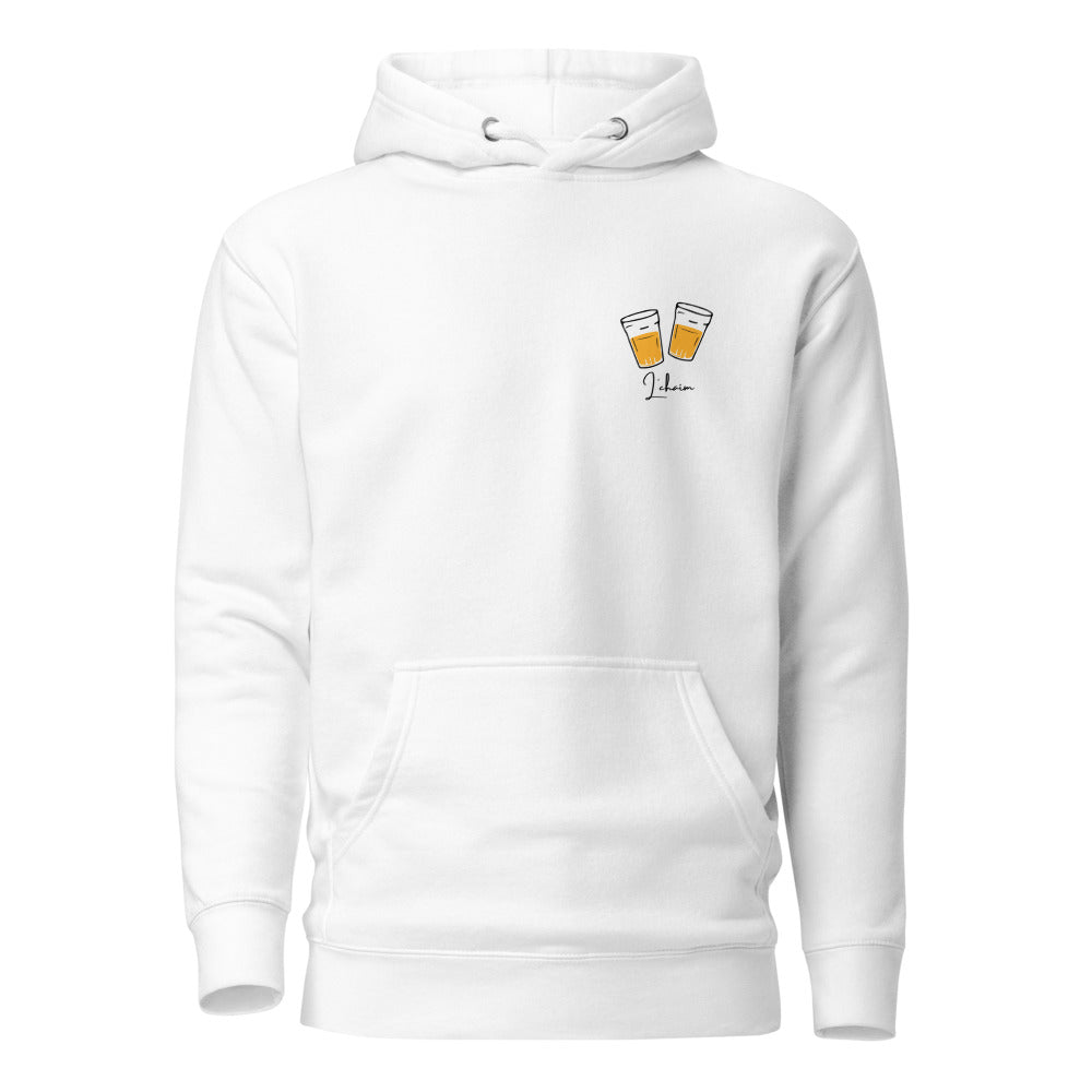 L'chaim Beer Glasses - Premium Pullover Hoodie