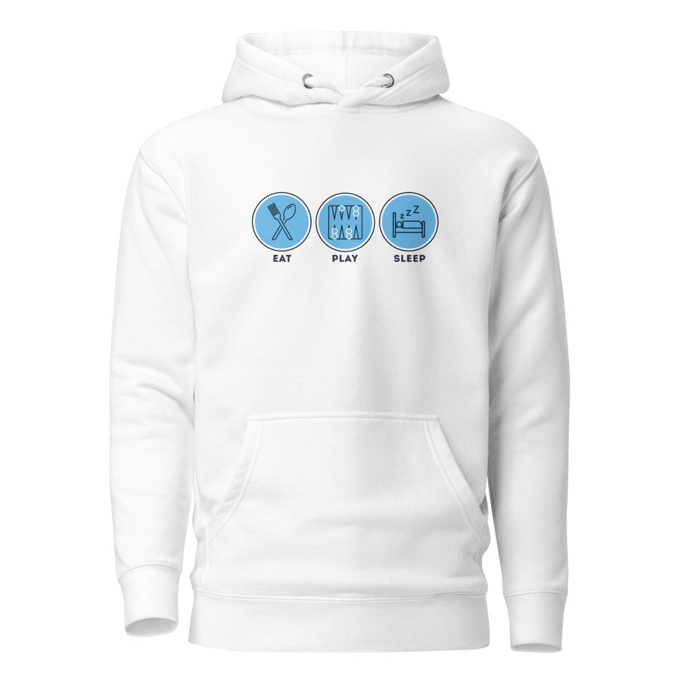 Eat Play Sleep Shesh Besh - Premium Pullover Hoodie