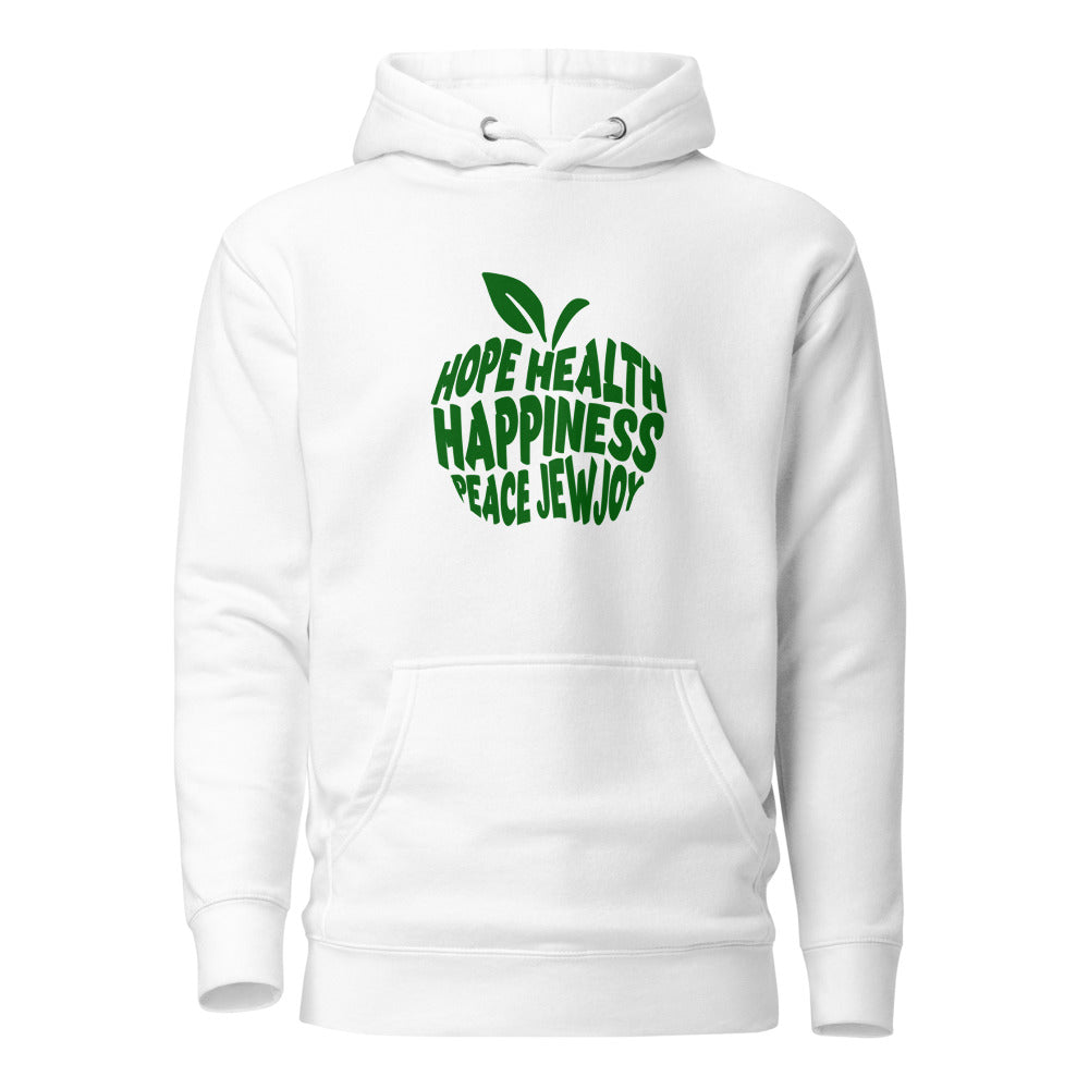 Hope Health Happiness Apple - Premium Pullover Hoodie