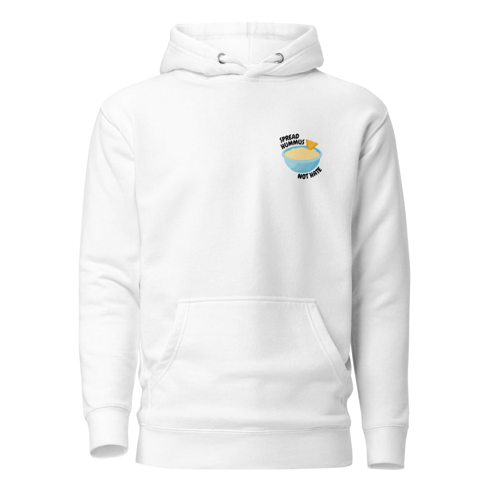 Spread Hummus Not Hate - Premium Pullover Hoodie