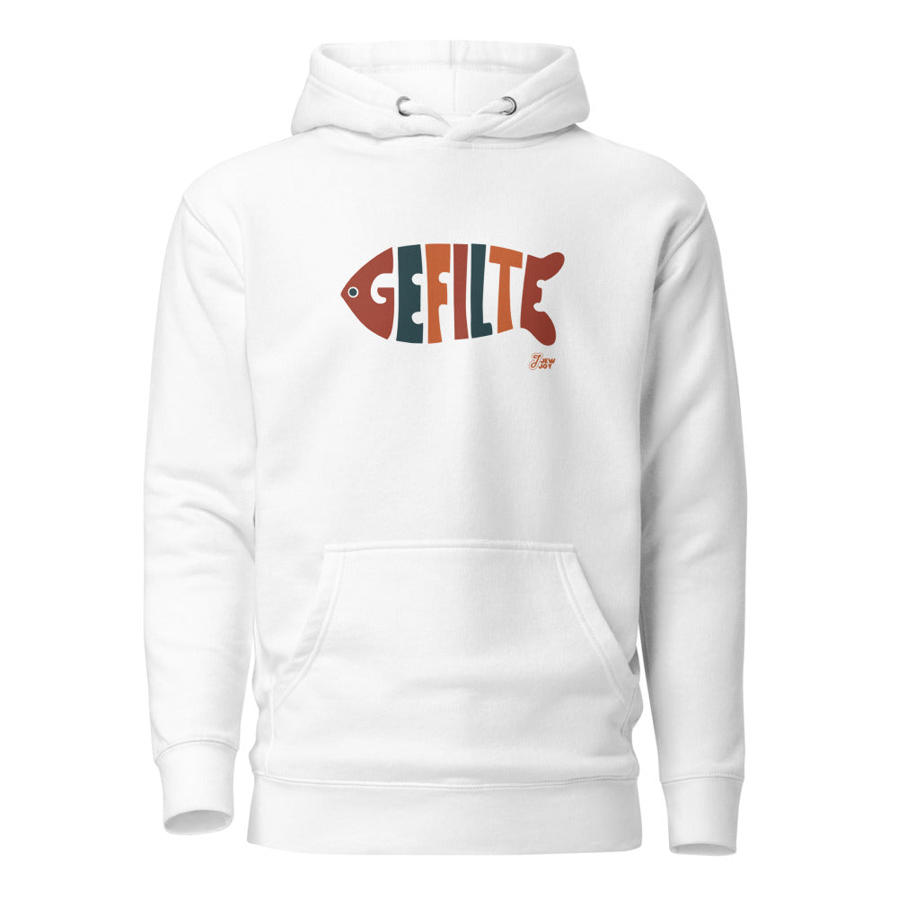 Gefilte Fish Lettering - Premium Pullover Hoodie