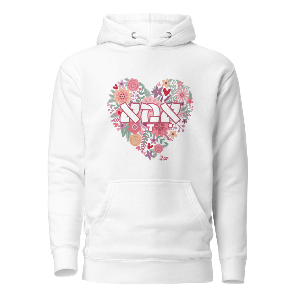 Ima Floral Heart - Premium Pullover Hoodie