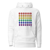 Rainbow Hamsa Grid - Premium Pullover Hoodie