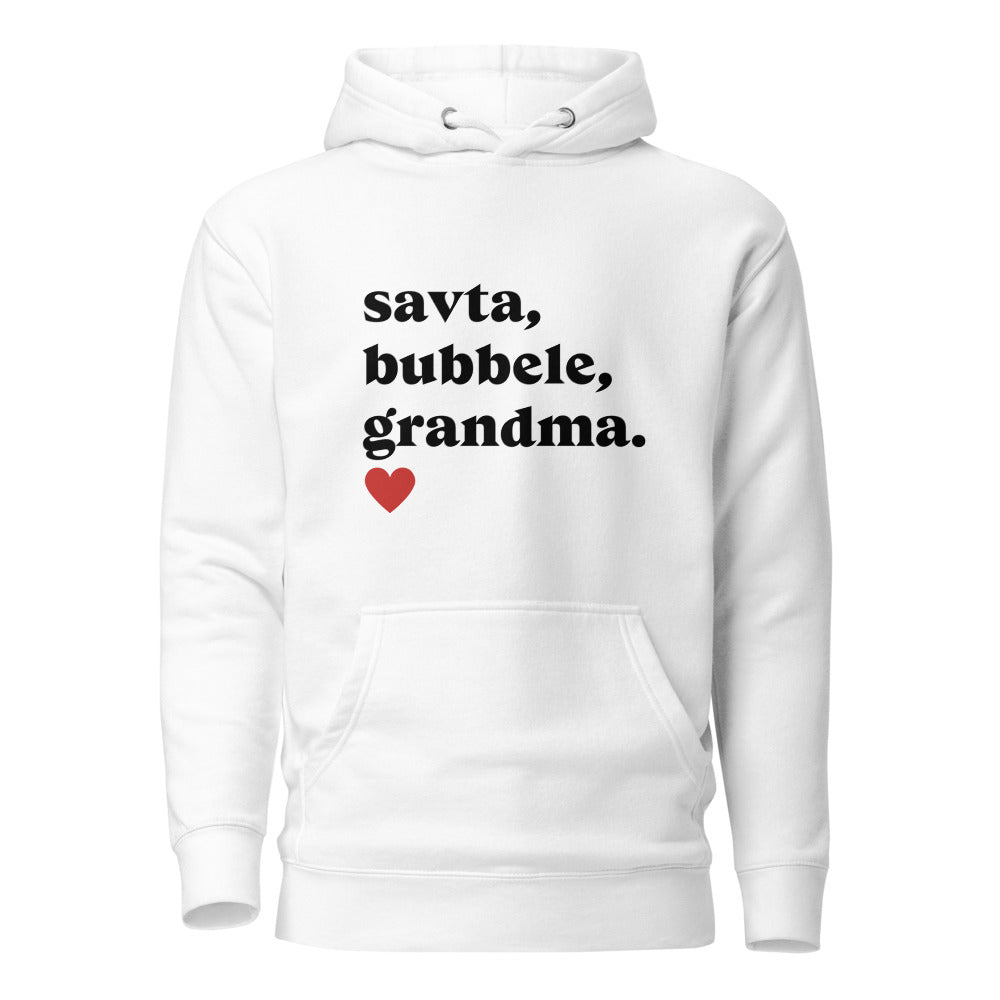 Savta Bubbele Grandma - Premium Pullover Hoodie