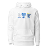 Peace Love Light 2 - Premium Pullover Hoodie