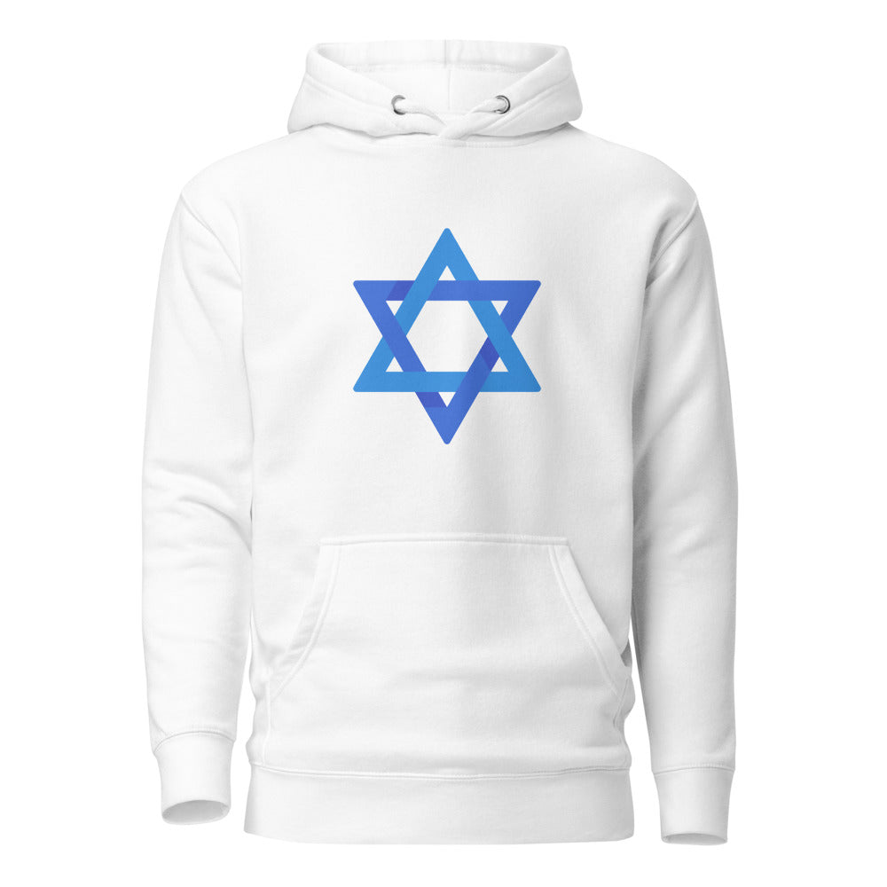 Star of David Blue - Premium Pullover Hoodie