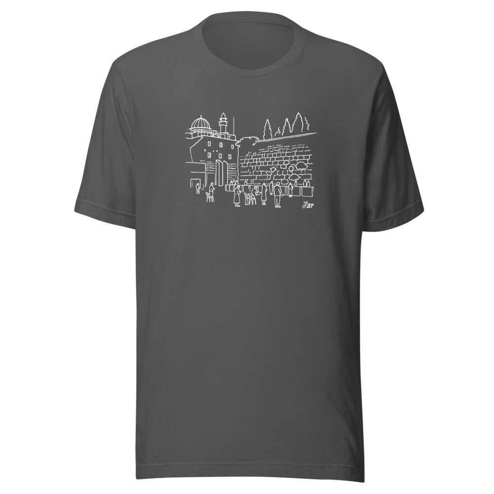 Western Wall Sketch - Unisex T-shirt