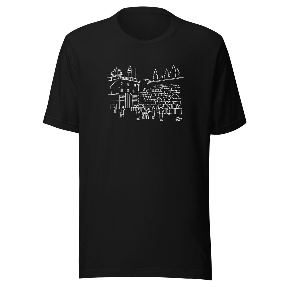 Western Wall Sketch - Unisex T-shirt