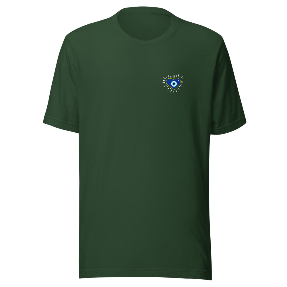 Evil Eye Heart Minimalist - Unisex T-shirt