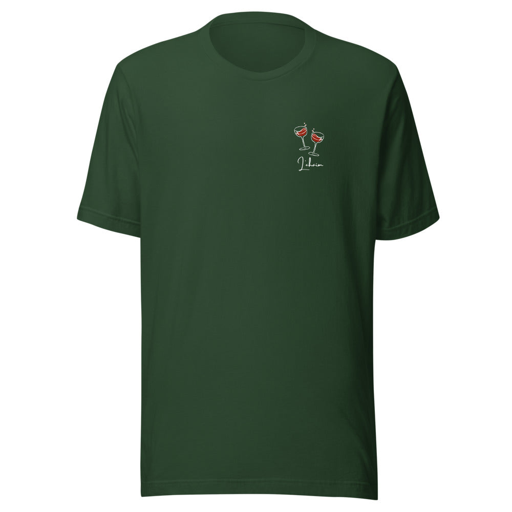 L'chaim Wine Glasses - Unisex T-shirt