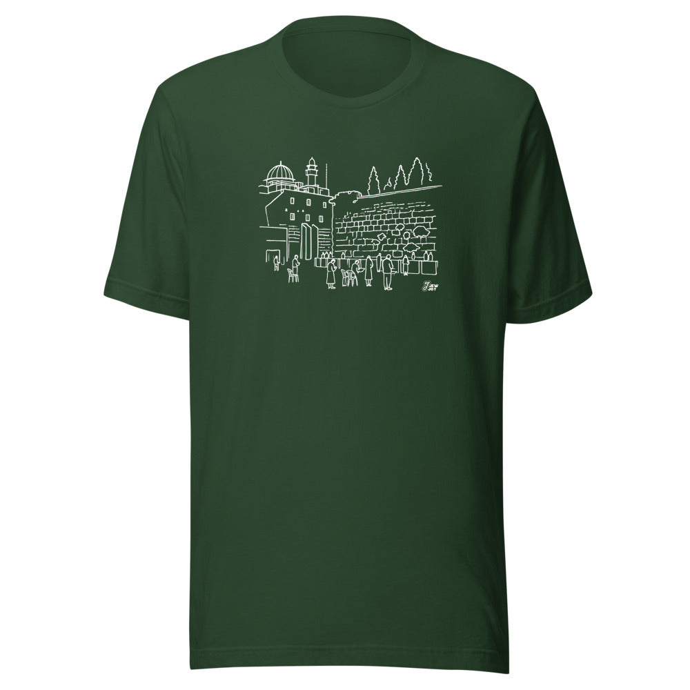 Western Wall Sketch - Unisex T-shirt