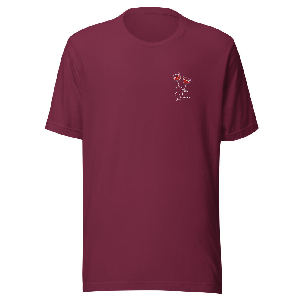 L'chaim Wine Glasses - Unisex T-shirt