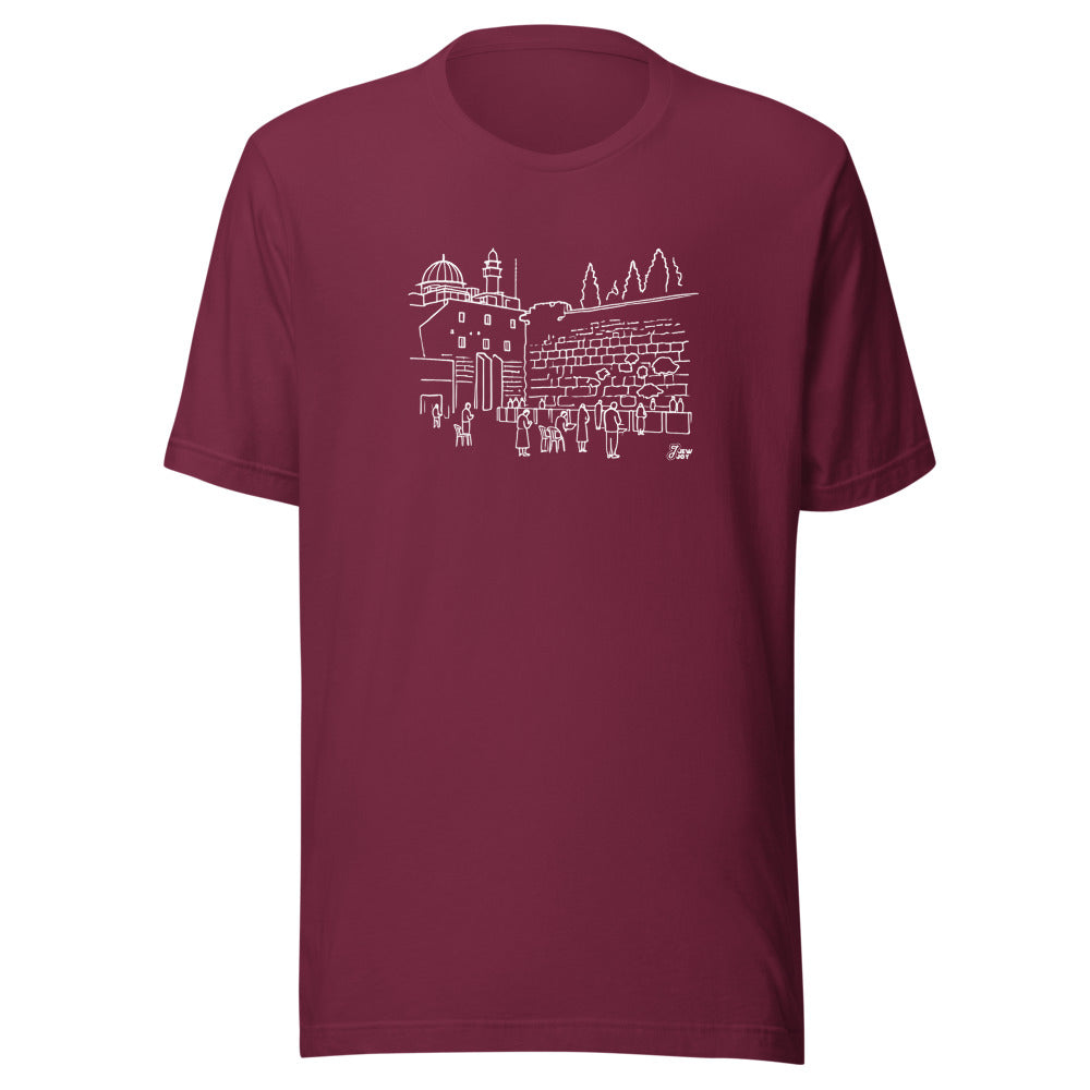 Western Wall Sketch - Unisex T-shirt