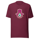 Magenta Hamsa Evil Eye - Unisex T-shirt