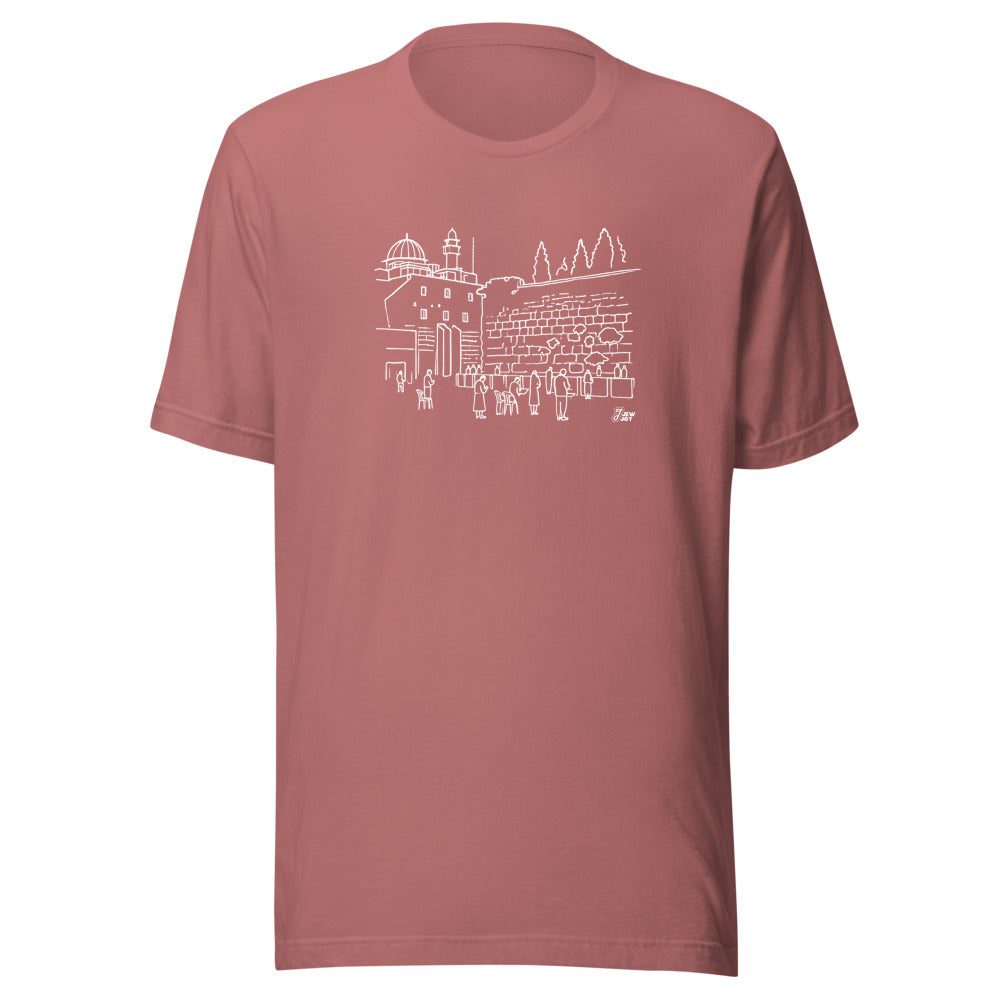 Western Wall Sketch - Unisex T-shirt