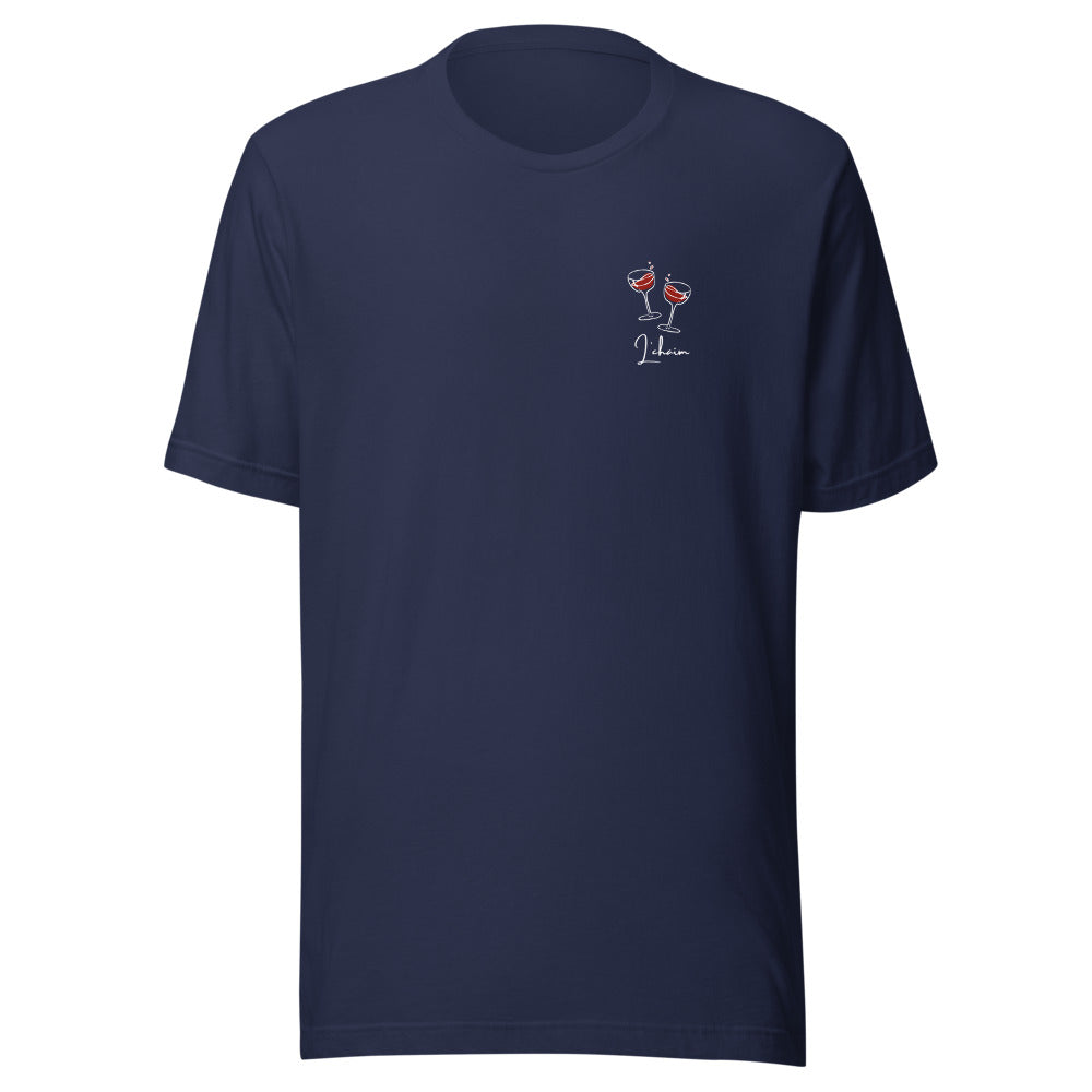 L'chaim Wine Glasses - Unisex T-shirt