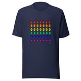 Rainbow Hamsa Grid - Unisex T-shirt