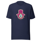 Magenta Hamsa Evil Eye - Unisex T-shirt