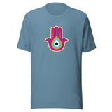 Magenta Hamsa Evil Eye - Unisex T-shirt
