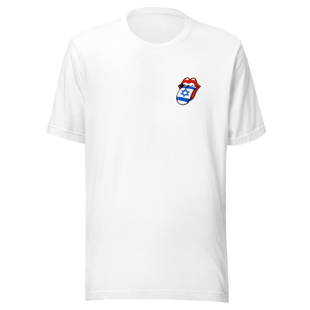 Israel Flag Tongue - Unisex t-shirt