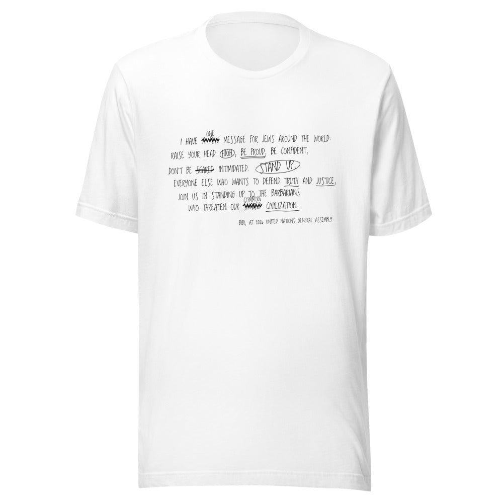 One Message For Jews, Bibi - Unisex T-shirt