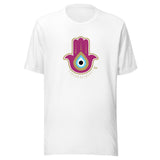 Magenta Hamsa Evil Eye - Unisex T-shirt
