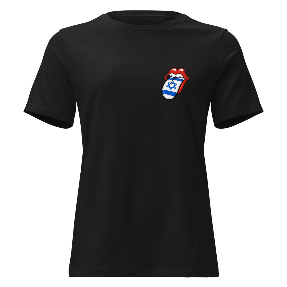 Israel Flag Tongue - Women's T-shirt