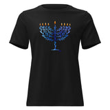 Watercolor Hanukkah Menorah - Women's T-shirt