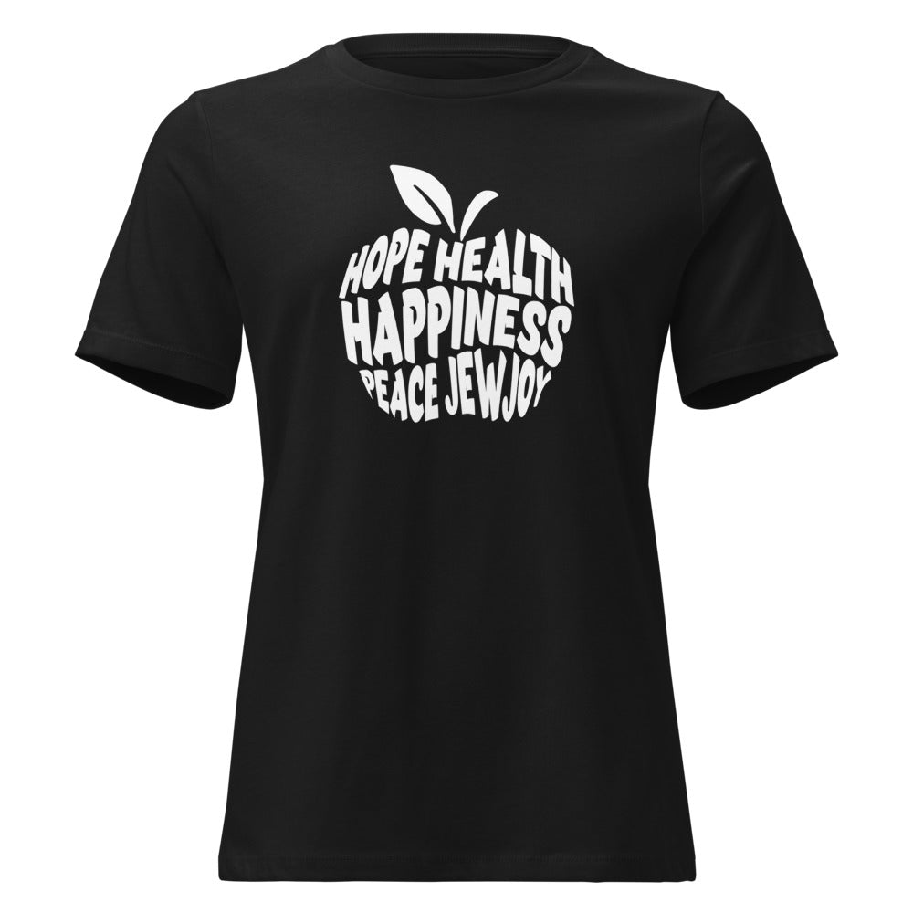 Hope Health Happiness Apple - Women's T-shirt