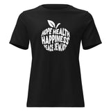Hope Health Happiness Apple - Women's T-shirt