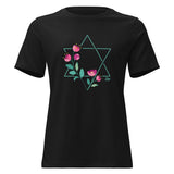 Star of David Flowers - Women's T-shirt
