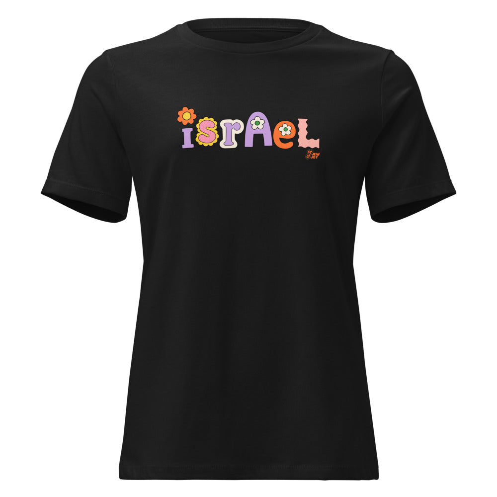 Israel Retro Flowers - Women's T-shirt