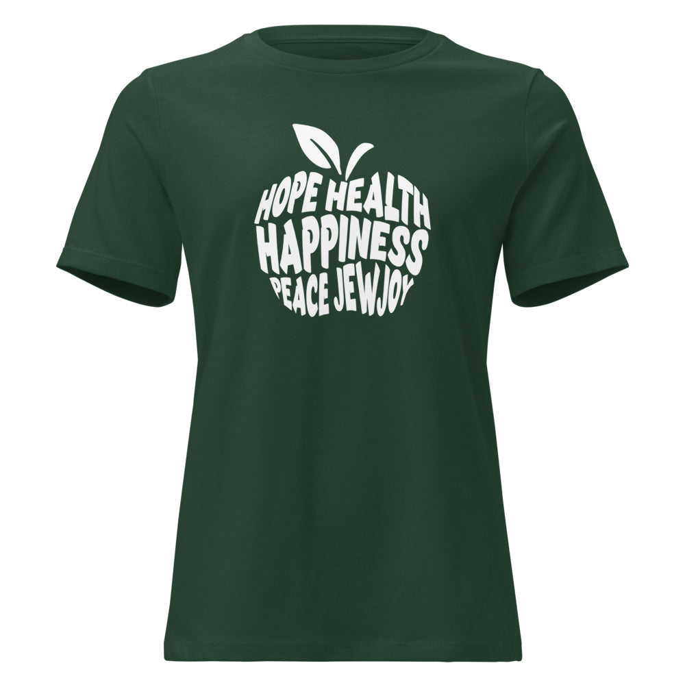 Hope Health Happiness Apple - Women's T-shirt