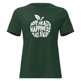 Hope Health Happiness Apple - Women's T-shirt