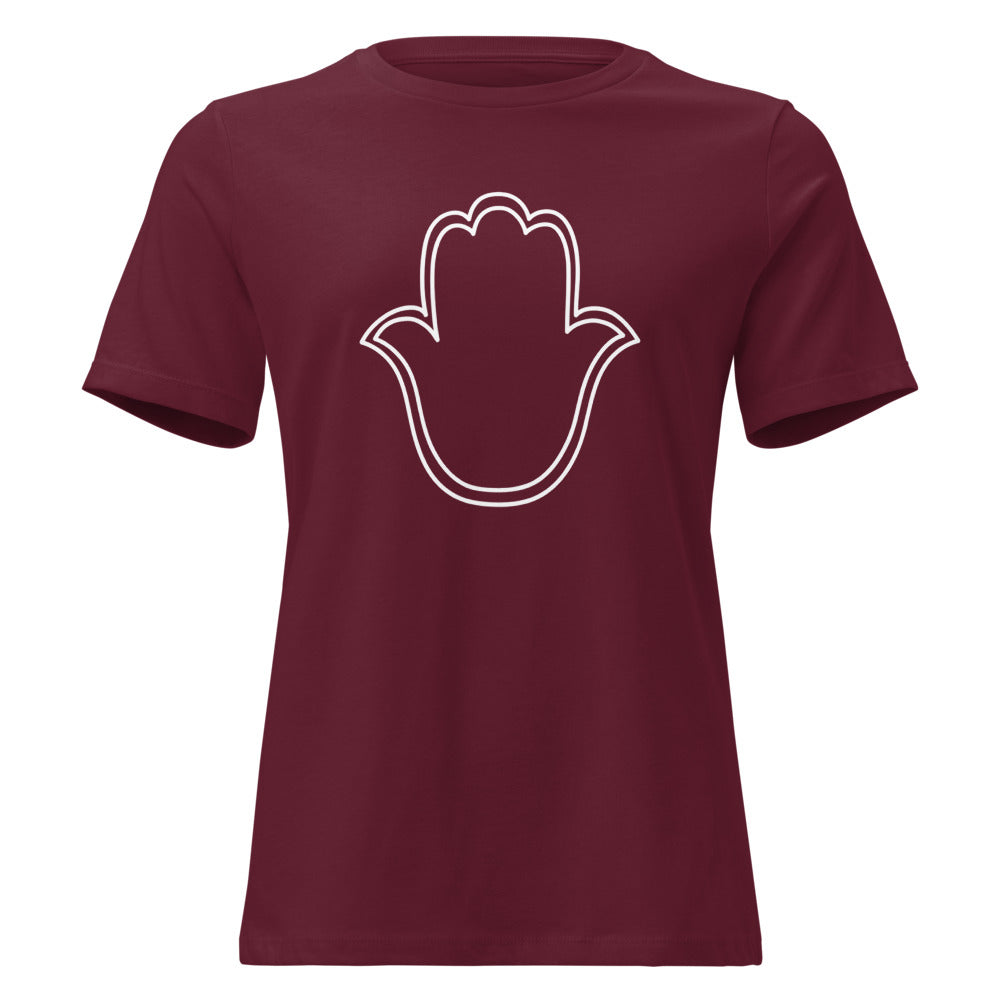 Hamsa Outline - Women's T-shirt