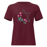 Star of David Flowers - Women's T-shirt
