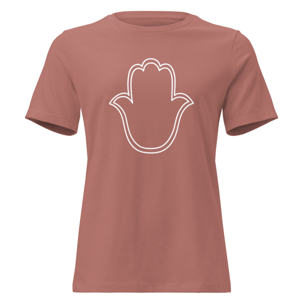 Hamsa Outline - Women's T-shirt