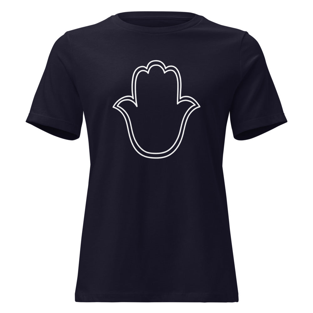 Hamsa Outline - Women's T-shirt