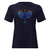 Watercolor Hanukkah Menorah - Women's T-shirt