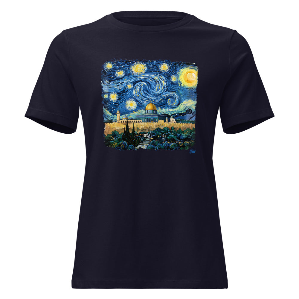 Starry Night Jerusalem - Women's T-shirt
